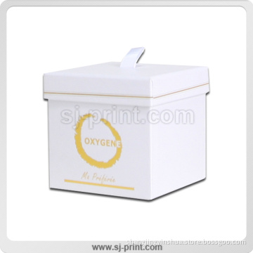 Hard Cardboard Box with Lid or Hat-Box Model, Rigid Gift Box